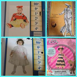 4 COSTUMI DI CARNEVALE BAMBINE ECC. FUORIGROTTA.