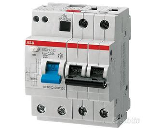 INTERRUTTORE MAGNETOTERMICO ABB DIFFERENZIALE 2P