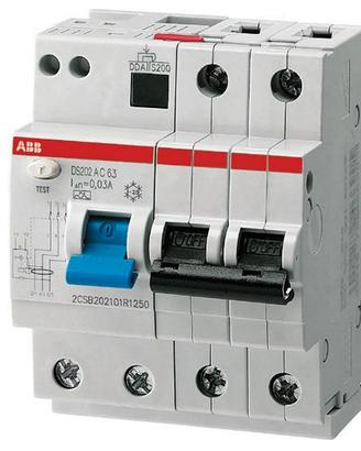 INTERRUTTORE MAGNETOTERMICO ABB DIFFERENZIALE 2P