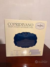 Copridivano blu poliestere nuovo