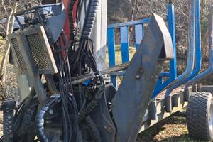 Rimorchio forestale con Gru