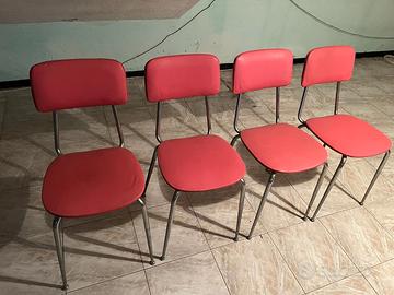 4 sedie vintage anni '70