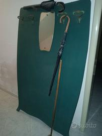 Appendiabiti Vintage Anni '50/'60 in Legno e Otton