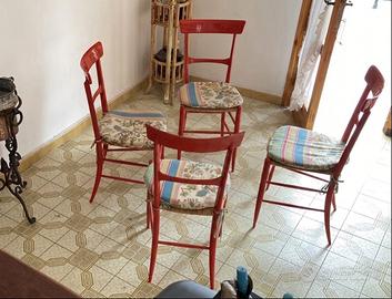 Set 4 sedie tipo Leggera Gio Ponti