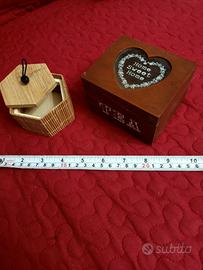 Scatoline in stile shabby.