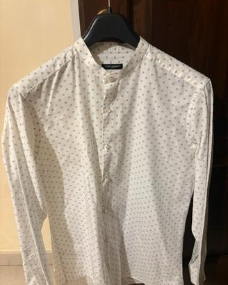 Camicia 100% cotone senza colletto