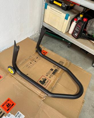 Cavalletti moto anteriore e posteriore