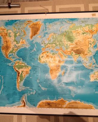 Carta geografica mondo