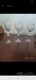set bicchieri di cristallo da sei 