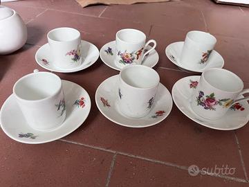 servizio da caffè in porcellana vintage