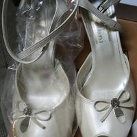 Scarpe da sposa cerimonia misura 37 bianche cuscin