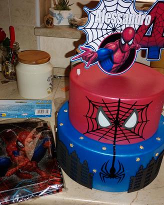 Torta scenografica spider man 