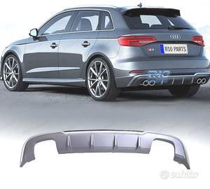 DIFFUSORE AUDI A3 HATCHBACK 17-20 LOOK S3 OO---OO