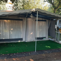 Roulotte in campeggio sul lago di Garda