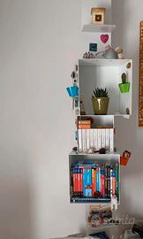 Libreria cubi metallo