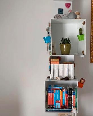Libreria cubi metallo