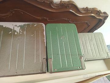 Raccoglitori metallo scrivania vintage