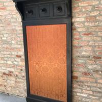 attaccapanni in legno e tessuto