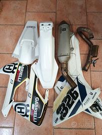 plastiche, scarico Husqvarna 