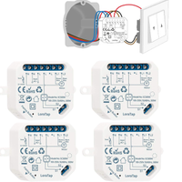 LoraTap Interruttore Tapparelle WiFi, 4pz Modulo