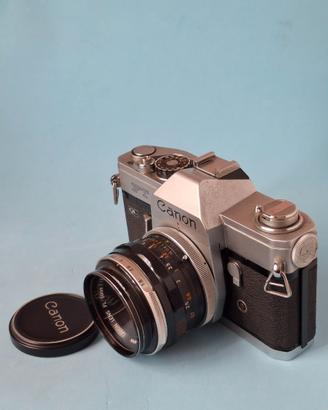 CANON FT-QL analogica con 50mm 1.8+custodia origin