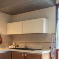 Pensile Scolapiatti anta in  cristallo color crema