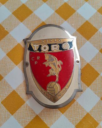 Fregio (targhetta) vintage per bici ciclo Toro