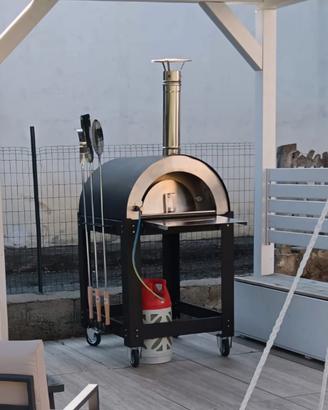 FORNO A LEGNA GAS IBRIDO 4 PIZZE