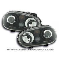 Coppia fari R32-look VW Golf 4 98-03 neri