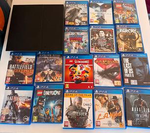 Ps4 con controller e 16 giochi