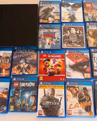 Ps4 con controller e 16 giochi