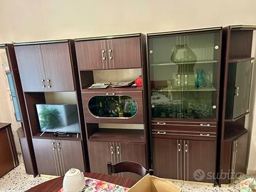 Parete Attrezzata Modulare + Tavolo Allungabile e