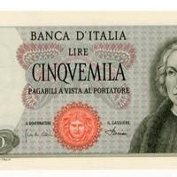 5000 lire  CRISTOFORO COLOMBO 