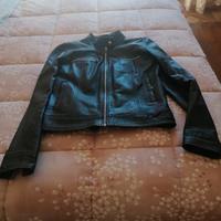 List giacchino in pelle blu