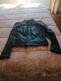 List giacchino in pelle blu