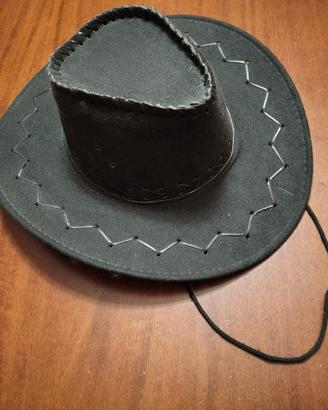 Cappello da cowboy nero