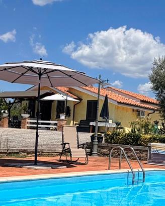 Gallicano nel lazio: villino indipendente con pisc