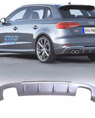 DIFFUSORE AUDI A3 HATCHBACK 17-20 LOOK S3 OO---OO