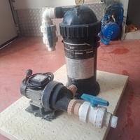 pompa + filtro a cartuccia piscina laghetto