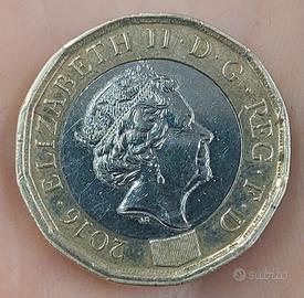 Moneta One Pound Elizabeth II 2016 - Collezione