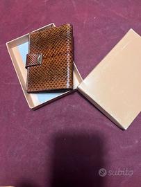 Portafoglio pelle serpente donna