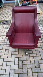 Poltrona in pelle vintage