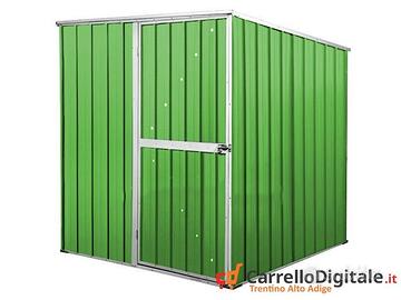 Box da giardino lamiera 175x185cm verde chiaro