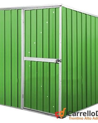 Box da giardino lamiera 175x185cm verde chiaro