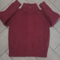 maglione a zip 