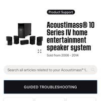 Diffusori BOSE Acoustimass 10 serie IV casse 5.1