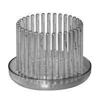 Set vaso orchidee con sottovaso Orchitop S grigio