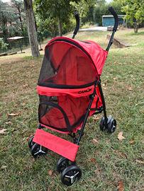 Camon Passeggino per Cani Cabina Rosso