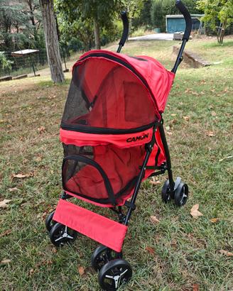 Camon Passeggino per Cani Cabina Rosso