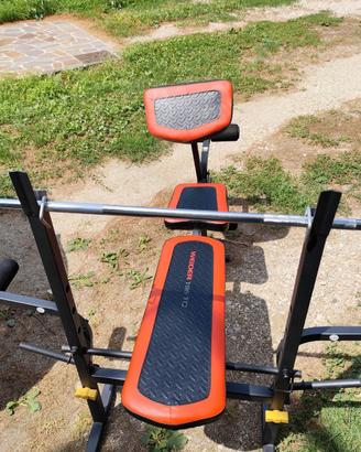 Panca pesi Weider 195TC con bilanciere e dischi
